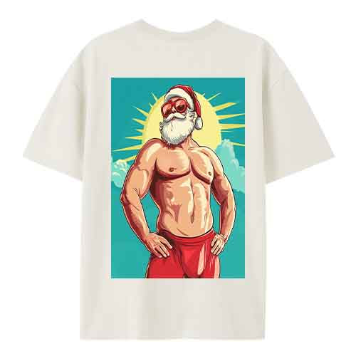 Tropical Santa Tee – Funny Beach Christmas Shirt