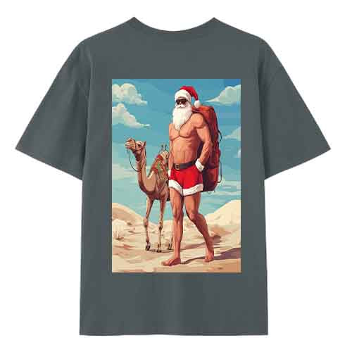 Desert Santa Tee – Funny Christmas Camel Shirt