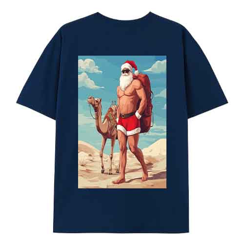 Desert Santa Tee – Funny Christmas Camel Shirt