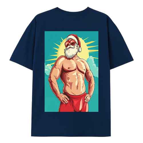 Tropical Santa Tee – Funny Beach Christmas Shirt
