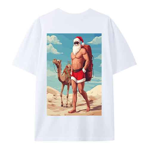 Desert Santa Tee – Funny Christmas Camel Shirt